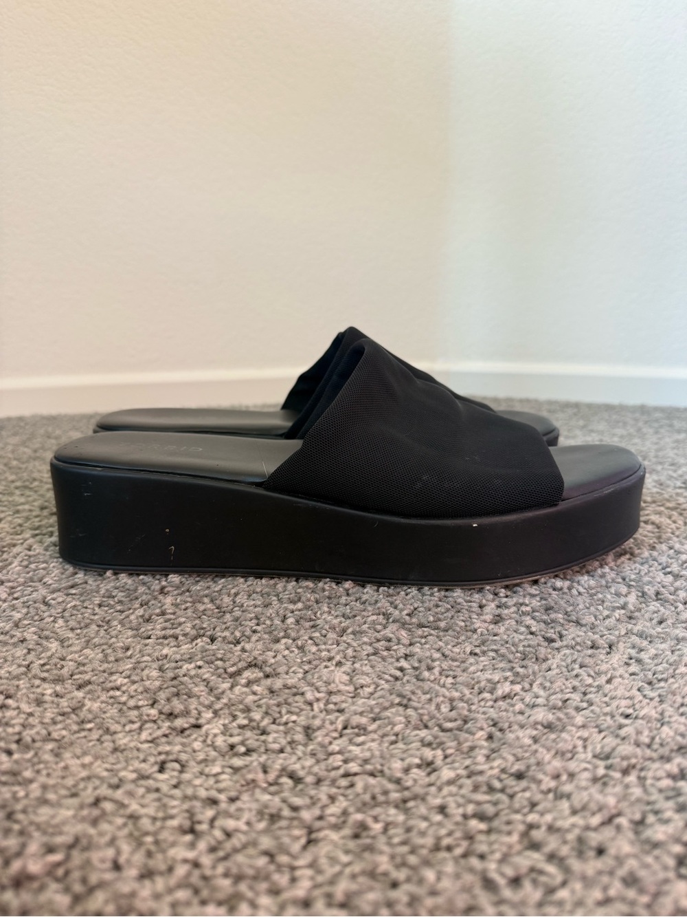 torrid Black Platform Slide Mules